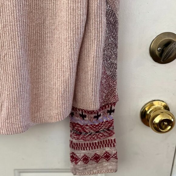 Anthropologie Woman's Over-Sized Daily Practice Knit Cuff Thermal Top Sz XL - Picture 4 of 10